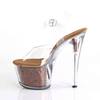 Pleaser - SKY308GF Sandale à bride à la cheville, Pole dance chaussures - Chaussures de pole dance - Noir/Transparent Product image
